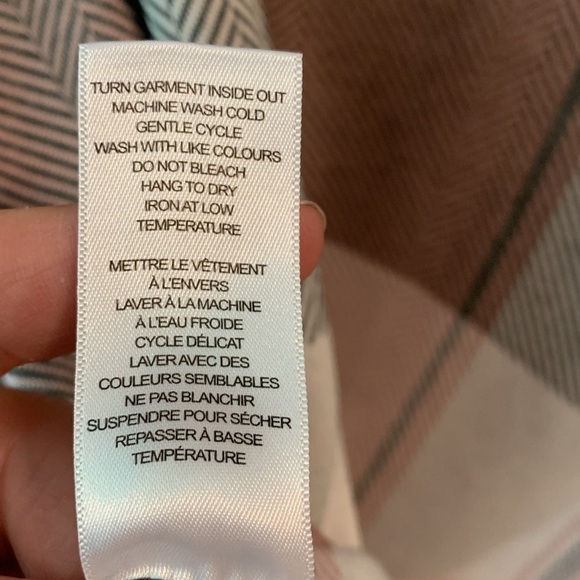 Pink Gray Plaid Tunic 3X - Picture 6 of 8